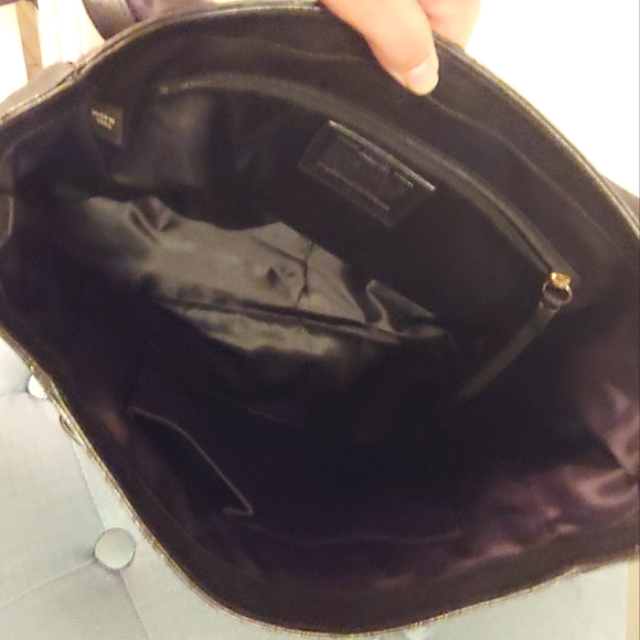 - Coach Pinnacle Black Leather Eva Shoulder Handbag - Picture 11 of 13